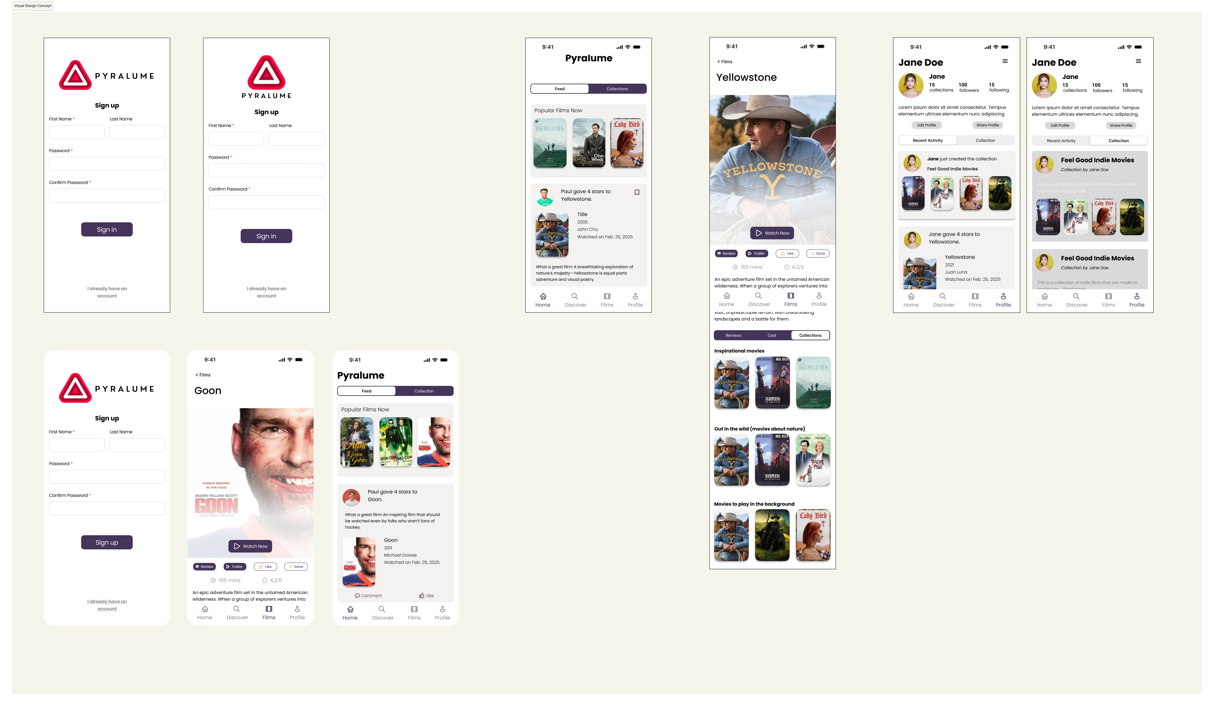 An example of our visual design