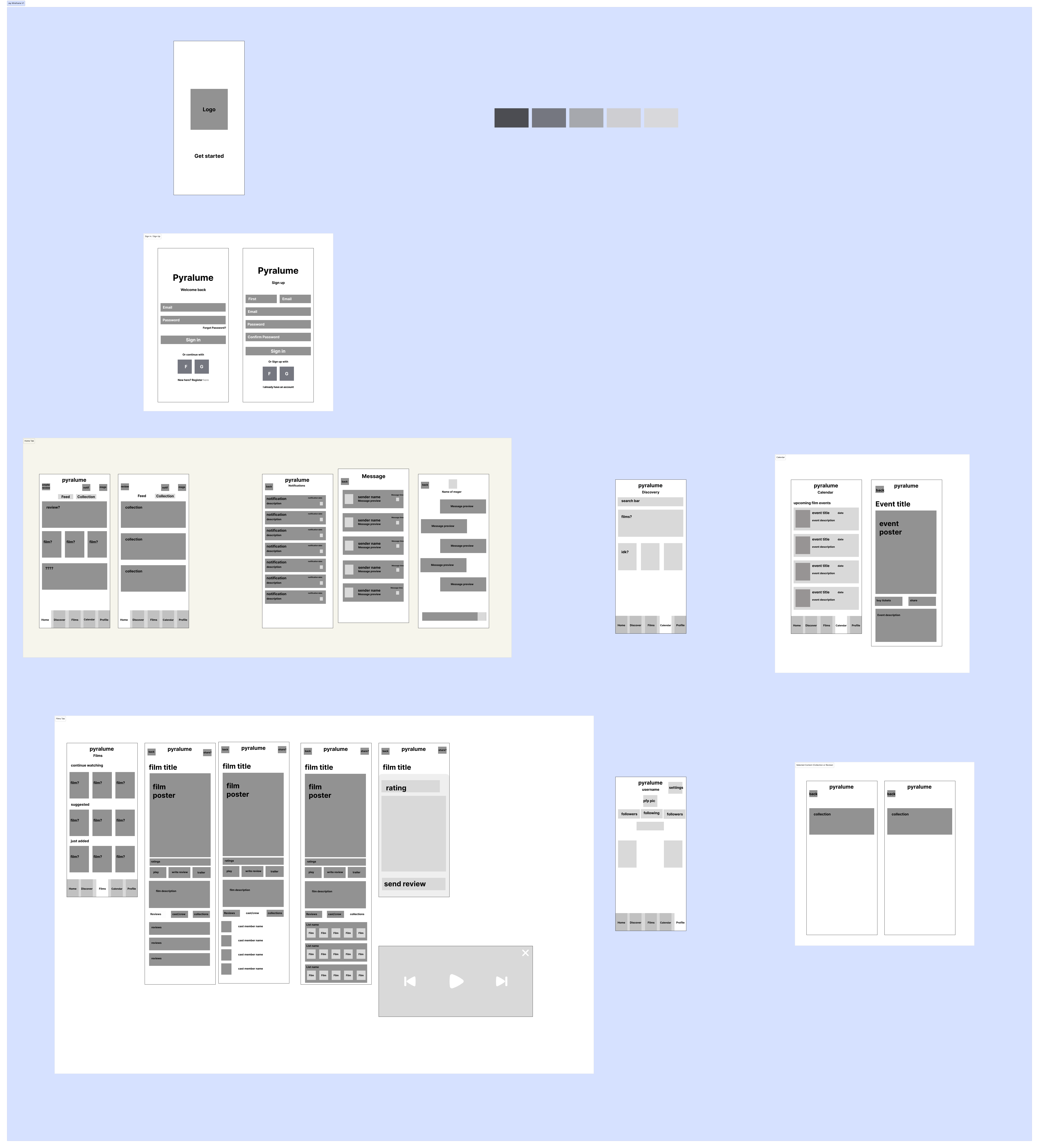 Our low-fidelity wireframe